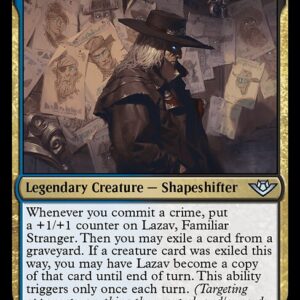 Outlaws of Thunder Junction - 216 - Lazav, Familiar Stranger - Uncommon - UB - Non-foil
