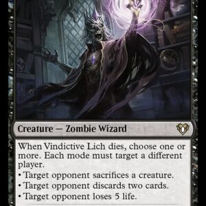 Commander Masters - 196 - Vindictive Lich - Rare - B - Non-foil