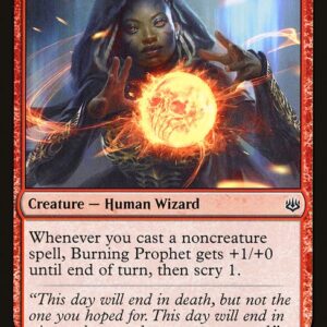 War of the Spark - 117 - Burning Prophet - Common - R - Non-foil (Front)