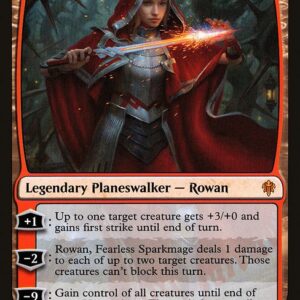 Throne of Eldraine - 304 - Rowan, Fearless Sparkmage - Mythic - R - Foil