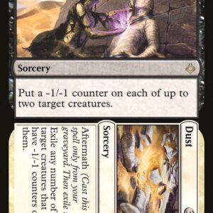 Hour of Devastation - 155 - Grind // Dust - Rare - WB - Foil
