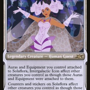 Unfinity - 246 - Solaflora, Intergalactic Icon - Rare - W - Foil