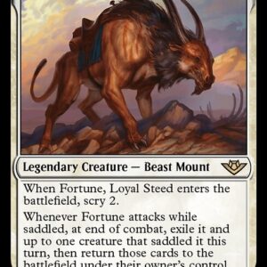 Outlaws of Thunder Junction - 12 - Fortune, Loyal Steed - Rare - W - Non-foil