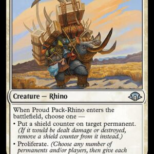 Modern Horizons 3 - 41 - Proud Pack-Rhino - Uncommon - W - Non-foil