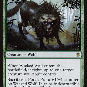 Throne of Eldraine - 181 - Wicked Wolf - Rare - G - Non-foil