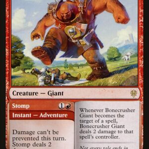 Throne of Eldraine - 115 - Bonecrusher Giant // Stomp - Rare - R - Non-foil