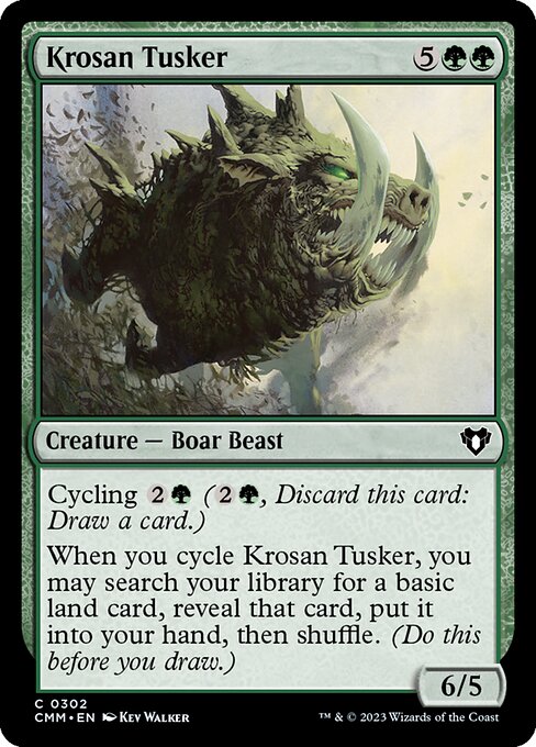 Commander Masters - 302 - Krosan Tusker - Common - G - Non-foil