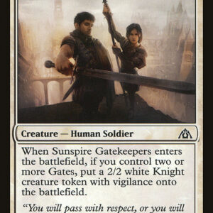 Dragon's Maze - 9 - Sunspire Gatekeepers - Common - W - Non-foil (Front)
