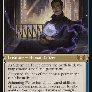 Streets of New Capenna - 349 - Scheming Fence - Rare - WU - Non-foil