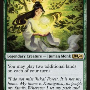 Core Set 2021 - 173 - Azusa, Lost but Seeking - Rare - G - Non-foil (Front)