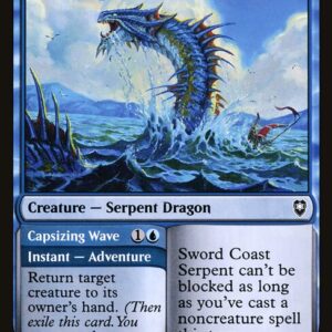 Commander Legends: Battle for Baldur's Gate - 99 - Sword Coast Serpent // Capsizing Wave - Common - U - Non-foil