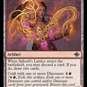 The Lost Caverns of Ixalan - 164 - Saheeli's Lattice // Mastercraft Raptor - Uncommon - C - Non-foil (Front)