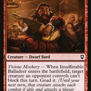 Commander Legends: Battle for Baldur's Gate - 184 - Insufferable Balladeer - Common - R - Non-foil