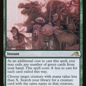 Kamigawa: Neon Dynasty - 201 - March of Burgeoning Life - Rare - G - Foil