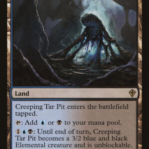 Worldwake - 134 - Creeping Tar Pit - Rare - C - Non-foil