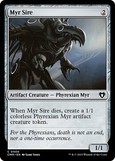 Commander Masters - 400 - Myr Sire - Common - C - Non-foil