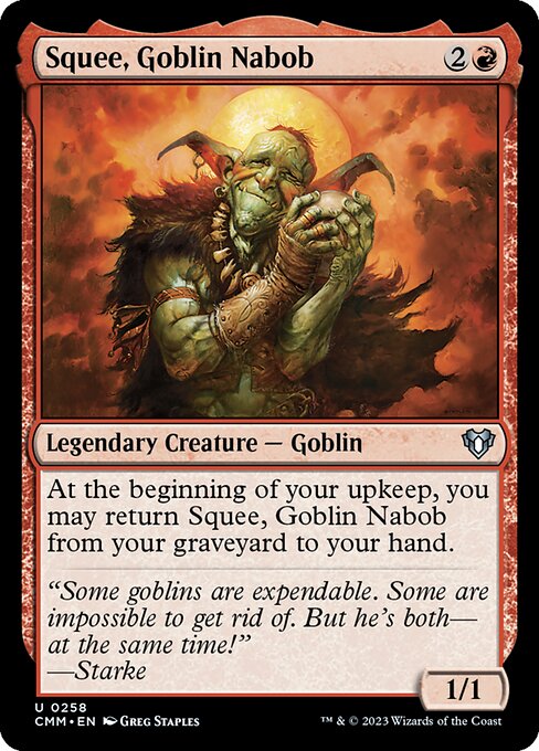 Commander Masters - 258 - Squee, Goblin Nabob - Uncommon - R - Non-foil