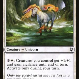 Commander Legends: Battle for Baldur's Gate - 44 - Steadfast Unicorn - Common - W - Non-foil