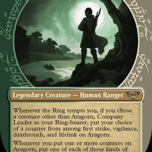 The Lord of the Rings: Tales of Middle-earth - 316 - Aragorn, Company Leader - Rare - WG - Foil