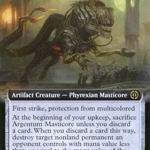 Phyrexia: All Will Be One - 393 - Argentum Masticore - Rare - C - Foil