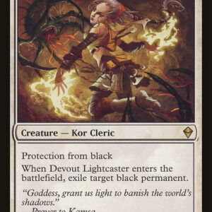 Zendikar - 10 - Devout Lightcaster - Rare - W - Non-foil