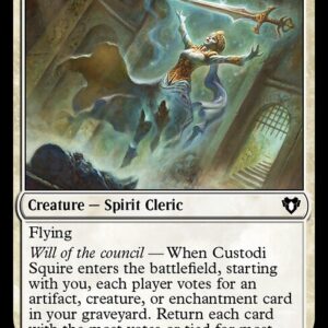 Commander Masters - 19 - Custodi Squire - Common - W - Foil
