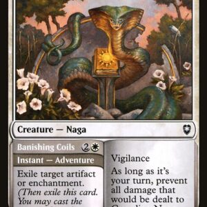 Commander Legends: Battle for Baldur's Gate - 23 - Guardian Naga // Banishing Coils - Common - W - Non-foil