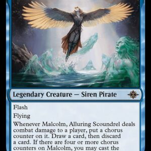 The Lost Caverns of Ixalan - 63 - Malcolm, Alluring Scoundrel - Rare - U - Non-foil (Front)