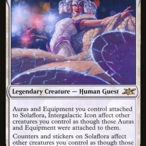 Unfinity - 27 - Solaflora, Intergalactic Icon - Rare - W - Foil