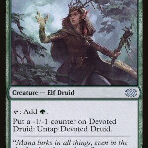 Double Masters 2022 - 143 - Devoted Druid - Uncommon - G - Foil