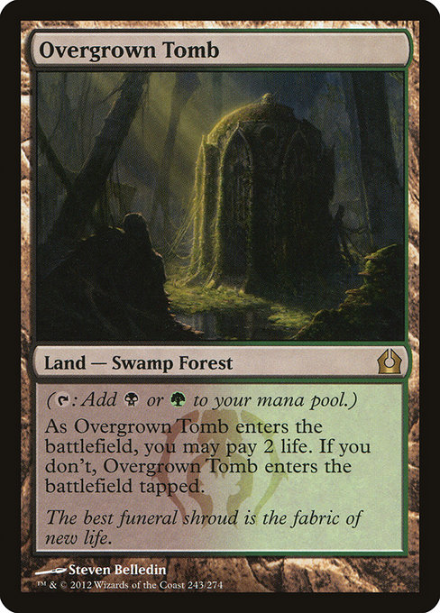 Return to Ravnica - 243 - Overgrown Tomb - Rare - C - Non-foil