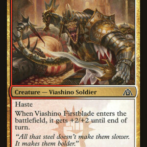 Dragon's Maze - 113 - Viashino Firstblade - Common - WR - Non-foil (Front)
