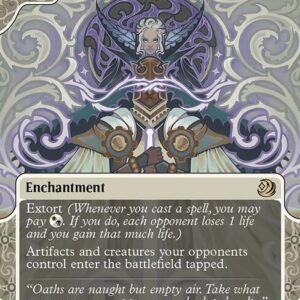 Wilds of Eldraine: Enchanting Tales - 1 - Blind Obedience - Rare - W - Non-foil (Front)