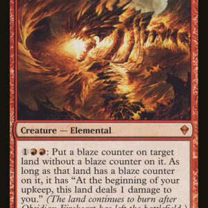 Zendikar - 140 - Obsidian Fireheart - Mythic - R - Non-foil