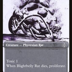 Phyrexia: All Will Be One - 289 - Blightbelly Rat - Common - B - Foil