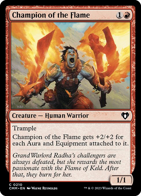 Commander Masters - 210 - Champion of the Flame - Common - R - Non-foil