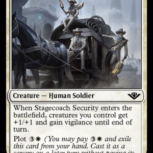 Outlaws of Thunder Junction - 30 - Stagecoach Security - Common - W - Non-foil