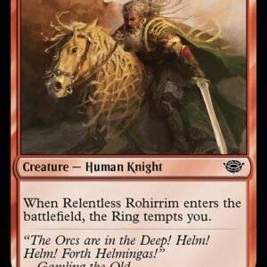 The Lord of the Rings: Tales of Middle-earth - 144 - Relentless Rohirrim - Common - R - Non-foil