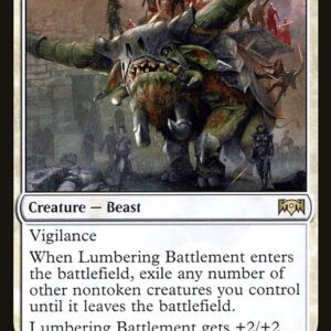 Ravnica Allegiance - 15 - Lumbering Battlement - Rare - W - Non-foil (Front)
