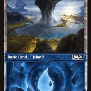 Core Set 2021 - 310 - Island - Common - C - Foil (Front)