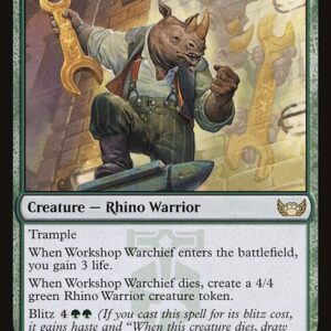 Streets of New Capenna - 165 - Workshop Warchief - Rare - G - Non-foil