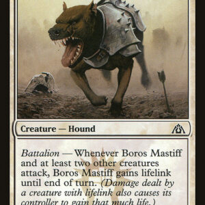 Dragon's Maze - 1 - Boros Mastiff - Common - W - Non-foil (Front)