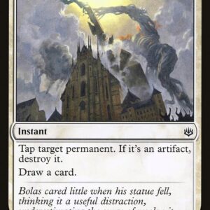 War of the Spark - 35 - Topple the Statue - Common - W - Non-foil (Front)