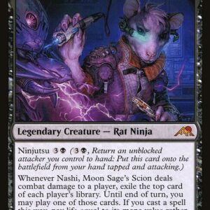 Kamigawa: Neon Dynasty - 114 - Nashi, Moon Sage's Scion - Mythic - B - Foil