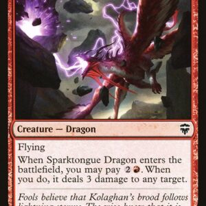 Commander Legends - 202 - Sparktongue Dragon - Common - R - Non-foil