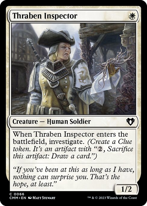 Commander Masters - 66 - Thraben Inspector - Common - W - Foil