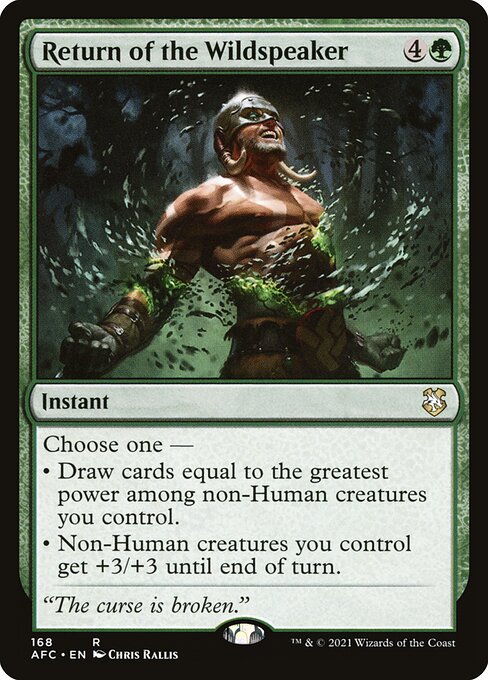 Forgotten Realms Commander - 168 - Return of the Wildspeaker - Rare - G - Non-foil (Front)