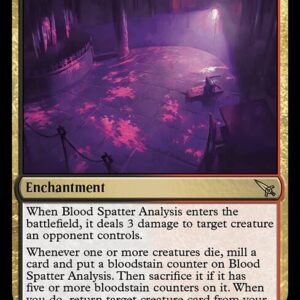 Murders at Karlov Manor - 189 - Blood Spatter Analysis - Rare - BR - Non-foil