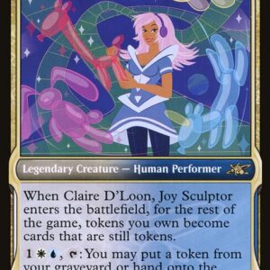Unfinity - 258 - Claire D'Loon, Joy Sculptor - Rare - WU - Foil