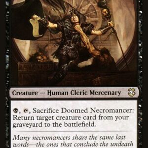 Forgotten Realms Commander - 98 - Doomed Necromancer - Rare - B - Non-foil (Front)